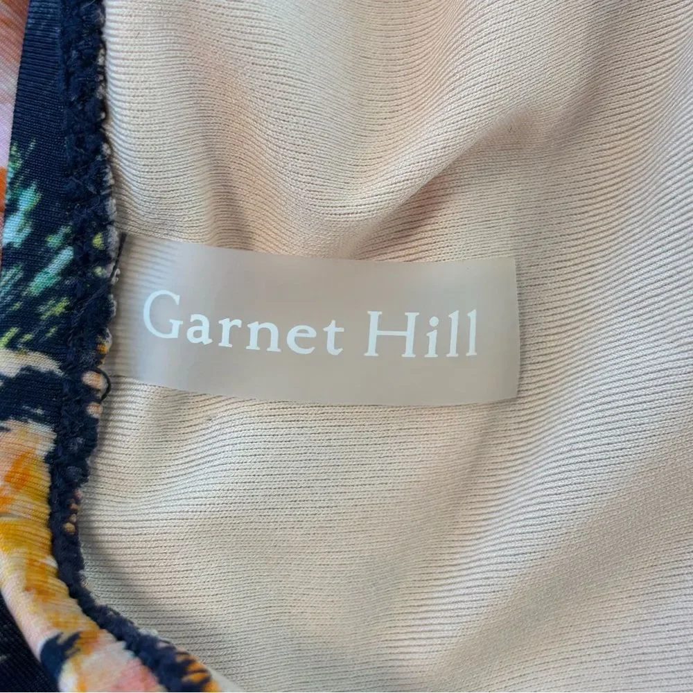 Garnet Hill Floral Ruched Crossover One-Piece Swimsuit 12